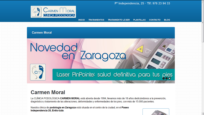 Clínica podológica Carmen Moral